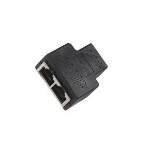 RJ45 3ทางสายเคเบิลเครือข่ายแยก RJ45หญิง2 RJ45หญิง Lan Ethernet สายเคเบิลแยก Coupler - Product Image 3