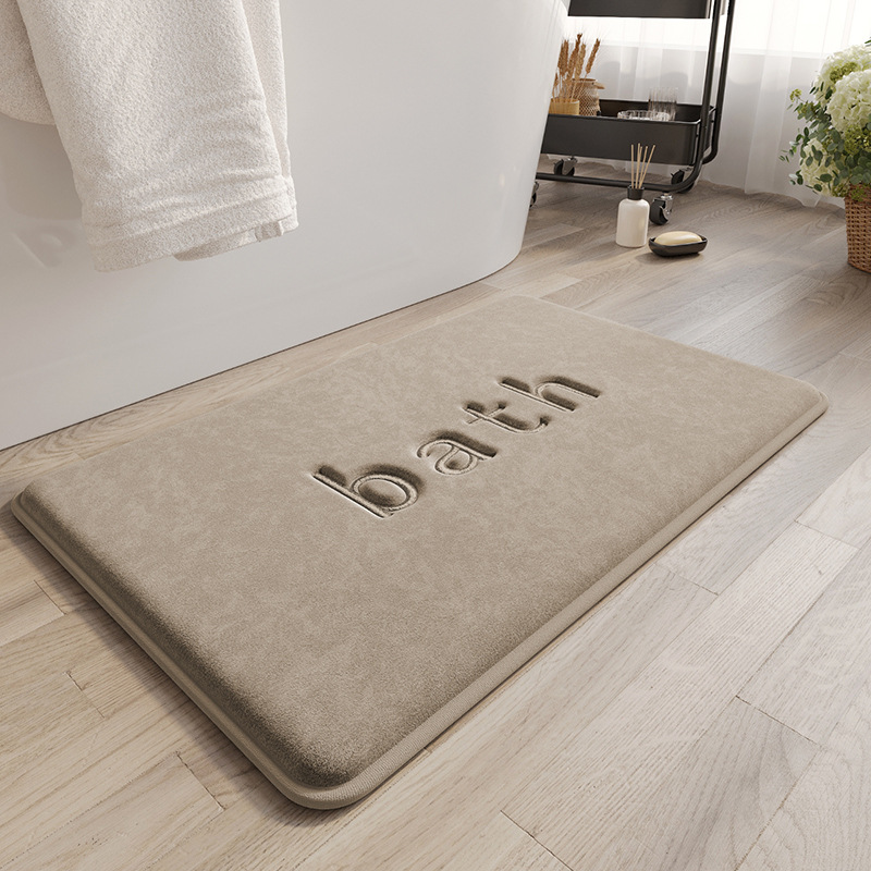 Alfombra de baño de espuma viscoelástica - Beige