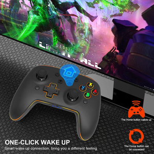 Vendita calda Gamepad Gamepad trasparente luminoso Rgb abbagliante telefono senza fili controller di gioco per Switch Pro Android