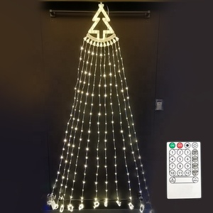 IP44 336LED наружное украшение с эффектом водопада, Рождественская елка, гирлянда, гирлянда с дистанционным управлением - Product Image 4