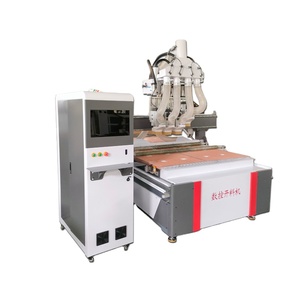Enrutador Cnc de trabajo en madera, 4 cabezales Atc, 3 ejes, máquinas enrutadoras Cnc multihusillos con polvo al vacío - Product Image 3