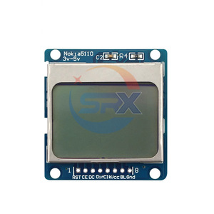 Blau für Mikrocontroller-Entwicklungs platine 5110 Bildschirm Nokia LCD-Modul Kompatibel mit 3310 LCD