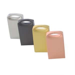 短圆形金属u盘2.0，带定制标志3.0 u盘记忆棒2 Gb 4 Gb 8 Gb - Product Image 4