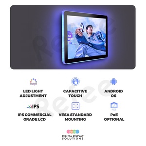 Refee Besprechung sraum Android interaktiver Touchscreen Poe Wand halterung Display einstellbare LED-Beleuchtung Smart Conference Tablet - Product Image 2