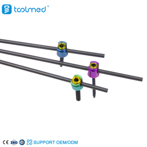 Batang tulang belakang <span class=keywords><strong>Titanium</strong></span> dokter hewan, implan ortopedi bersertifikasi ISO 13485 untuk operasi tulang belakang anjing/Kucing/kuda - Product Image 1
