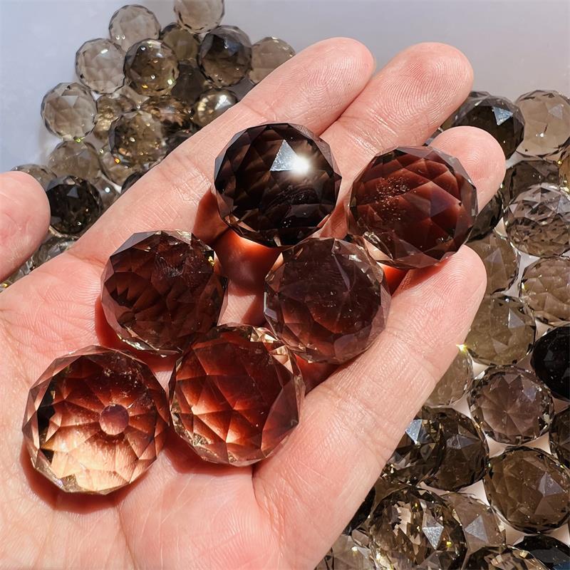 卸売天然シトリンクリスタルヒーリングマルチファセットクリスタルcitrine球ギフト装飾用 - Product Image 2