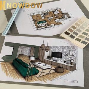KNOWDOW 3DデザインジャーニーCADコンセプトビジュアルデモモダンラグジュアリー浴室虚栄心 - Product Image 6