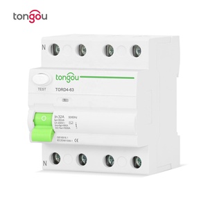 עבור tongou 63a 4-מוט elcb 40 מגבר זרם שאריות זרם זרם חשמלי עם 2-מוט 20a id מפסק מיניאטורי