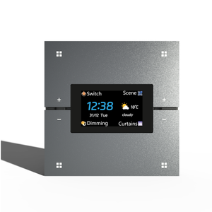 M9pro PC Multifuncional Interruptor Painel Touch Screen Controle de Voz Tuya Smart Zigbee 3.0 para Home Hotel UK Plug Plastic IPS