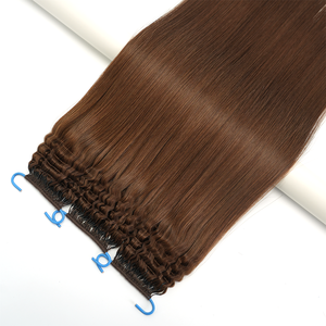 Unbehandelte Natürliche Geflochtene Echthaar-<span class=keywords><strong>Extensions</strong></span> H6 6D Cuticle Aligned Jungfräuliche Echthaar-Verlängerungen - Product Image 2