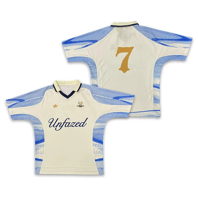 Nuova maglia da calcio sportiva traspirante all'ingrosso maglia da calcio retrò maglietta da calcio