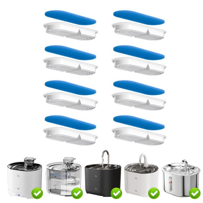FT666 blue and white filter cartridges pack of 8