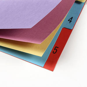 Kleurrijk 10 Tabs Kaarten Bindpapier Bestand Verdeler Milieuvriendelijk A4 Formaat Verschillende Index Pagina 11 Gaten Map 1Set/Opp Zak - Product Image 3