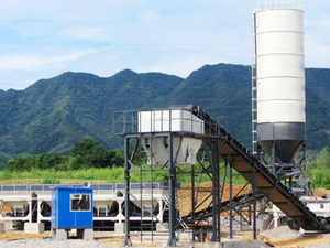 โรงผสมคอนกรีต HLS270V ผลิตภาพทางทฤษฎี270m ³/H กวนกำลัง2X75กิโลวัตต์ความสูง4เมตร