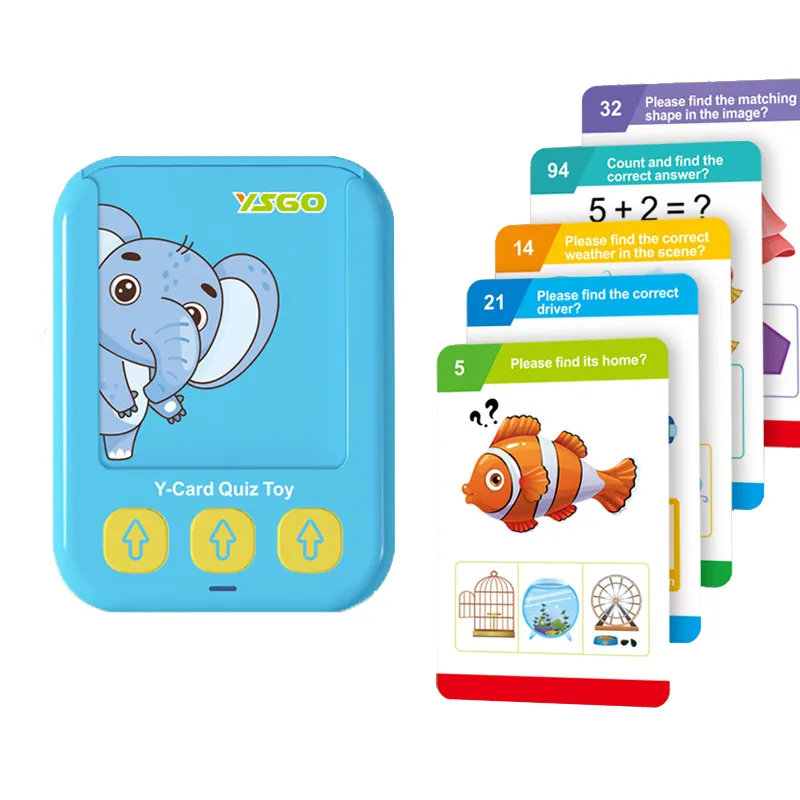 2024 nuovo arrivo per bambini carte in inglese per la lettura di carte in stile inglese giocattolo quiz in lingua multipla 55 flash card macchina per l'apprendimento