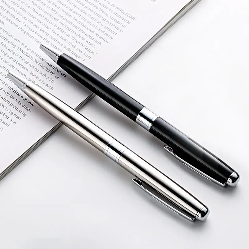 Bolígrafo De Metal de alta calidad para publicidad, bolígrafo de lujo con logotipo personalizado, para negocios