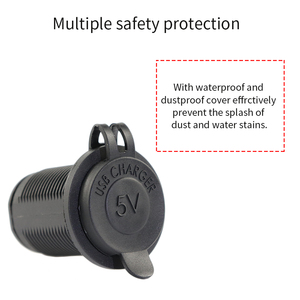 Impermeable Led 5V 24A Usb Socket Carga 12V 24V Entrada 5V 21A Salida Dual Car Charger Socket con luz azul - Product Image 3