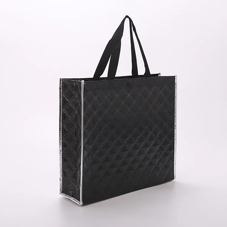 Eco friendly Low price non-woven waterproof folding supermarket shopping bag