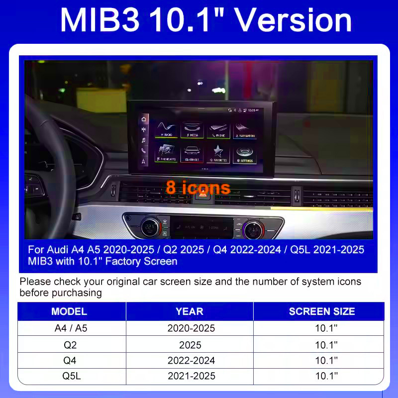 10,1 pouces MIB3