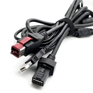 工厂定制新型电源聚氯乙烯24V USB至HDB 44/2 * 4p打印机自锁式电缆 - Product Image 4
