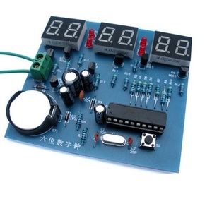 AT89C2051 Kit orologio elettronico digitale Display Suite modulo elettronico parti e componenti Kit fai da te DC 9V-12V - Product Image 2