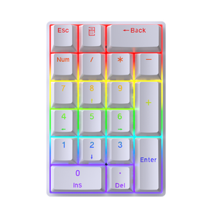 ¡YF20 20-Key Wired USB Type-c Ergonómico RGB Mini Teclado numérico mecánico para juegos de computadora de oficina y negocios en Stock! - Product Image 4