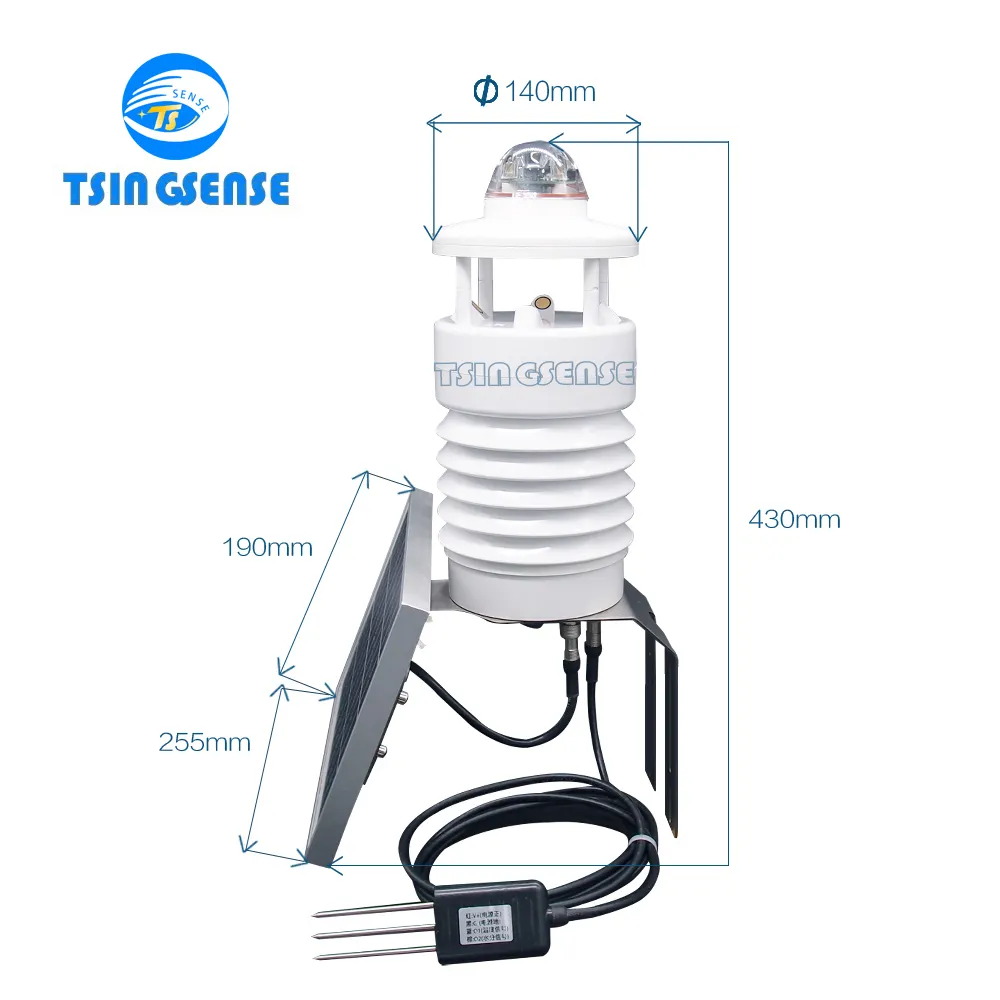 WAS3000 сельскохозяйственная станция мониторинга погоды для различных сельскохозяйственных факторов окружающей среды