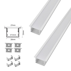 Free Sample 2015A <strong>Led</strong> Aluminum Strip Light 27*15MM Recessed Channel Recessed Aluminium Profile for <strong>Led</strong> - Product Image 1