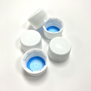 プレーンホワイトPET 2個 (120ローレット) 炭酸飲料用の通常の高さのプラスチックキャップ - Product Image 2