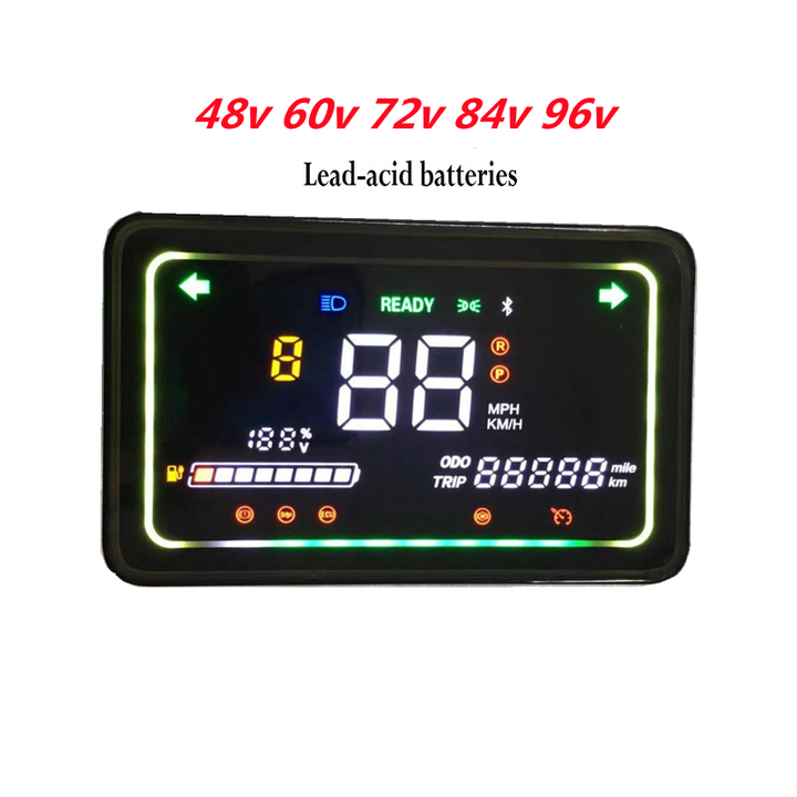 Color Large Screen LCD DISPLAY 2/3 Digit for Electric SCOOTER with Lithium/LEAD ACID Battery EBIKe Zuma Tortoise King DASHBOARD