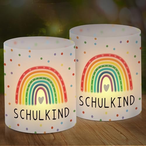 Rainbow schoolchild