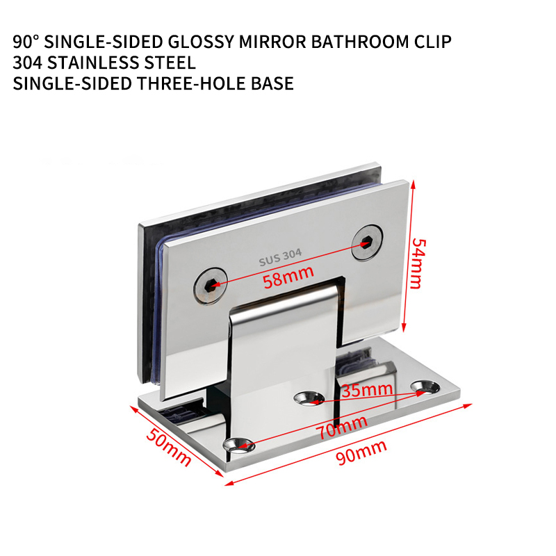 90° Single Side Clip - Glossy Color