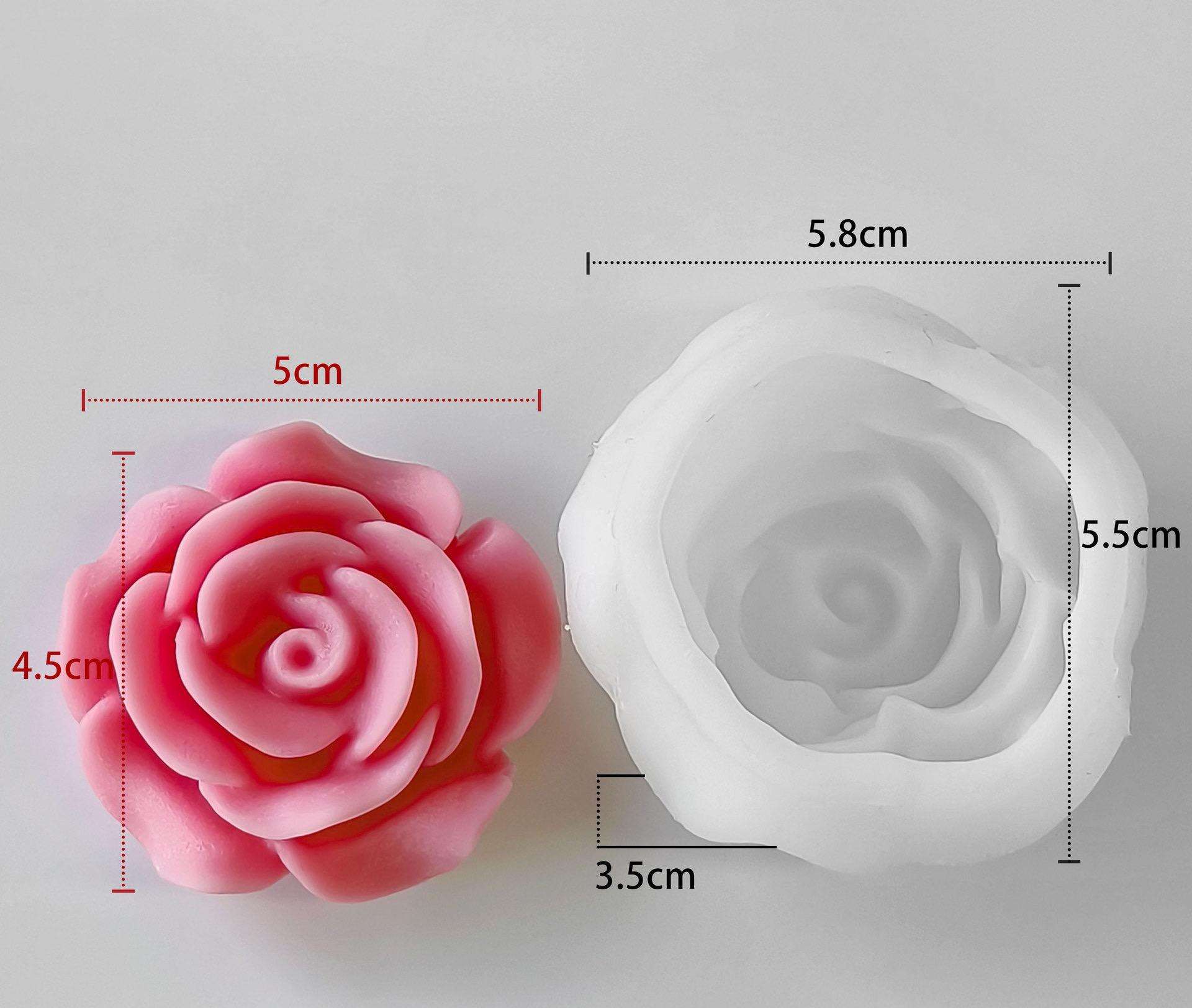 blanc (moule à fleurs de plus grande taille)