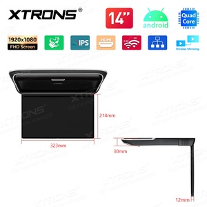 XTRONS 14英寸FHD IPS屏幕安卓1080P车顶监视器高清和CVBS输入翻转总线监视器液晶监视器 - Product Image 4