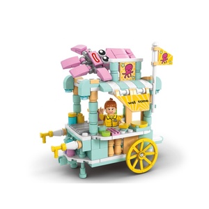 Nanoblocks DIY yapı taşları oyuncak çocuklar için 5 ila 7 yıl çocuk küçük parçacık sokak dükkanlar arabası serisi modeli oyuncak - Product Image 3