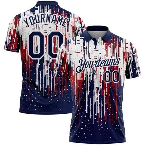 Peinture Splatternavy Bleu et Rouge et Blanc
