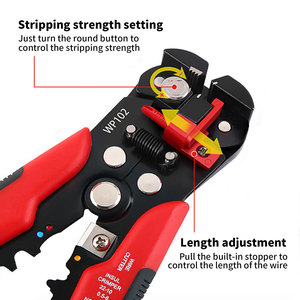 Fabrika OEM kendinden ayarlı tel striptizci, tel Crimper, tel kesici-3 in 1 otomatik çok amaçlı tel striptizci 10-24 AWG - Product Image 6
