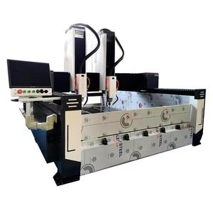1825 <strong>CNC</strong> <strong>Multi</strong>-Axis Stone <strong>Router</strong> <strong>with</strong> <strong>Rotary</strong> Attachment for Columns/Scultptures Featuring Core Components Motor Gear Bearing PLC - Product Image 1