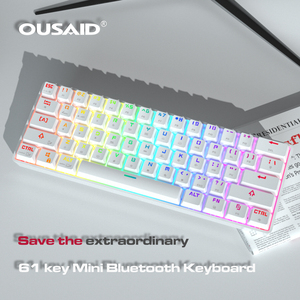 Teclado mecánico para juegos, teclado Rgb para portátil, muestra Usb USB 2,0 tipo C, teclado de plástico ABS mecánico para retroiluminación RGB personalizada - Product Image 2