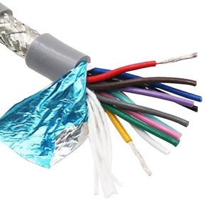 Çok çekirdekli kontrol kablosu 14 16 18 20 22 çekirdek kalkan kablo tel liycy jz oz 0.3 0.5 0.75 1 mm korumalı örgü Flex sensör Kabel - Product Image 1