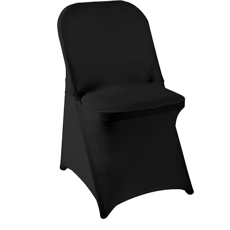 Copertura della sedia universale di un pezzo elastico di colore solido, copertura pieghevole semplice della sedia, matrimonio dell'hotel
