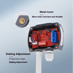CWS20 Plug-In Indoor Temperature <strong>Humidity</strong> Transmitter with <strong>LCD</strong> <strong>Display</strong> ABS <strong>Sensor</strong> Track and Replaceable Probe Customizable ODM - Product Image 4