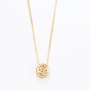 Designer Double-hollowed Multicolored Zircon <strong>12</strong> Constellations Circular Pendant Collarbone <strong>Chain</strong> Monthly Gift Giving Energy - Product Image 6