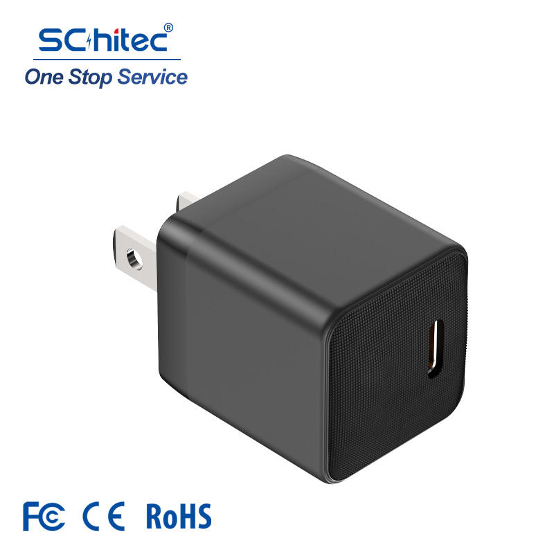 หัวชาร์จ USB C สีดำ