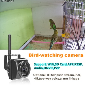 4G SIMカード2MP5MPWifiワイヤレスバードウォッチングカメラ広角レンズペットネストバードケージカメラカスタマイズOEM - Product Image 2