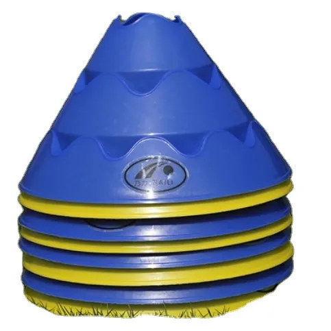 Cone de disco jumbo do pe da alta qualidade da fábrica, com linhas de onda, cone do disco grande da marcador multifuncional