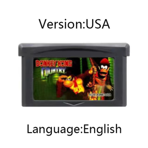 ตลับเกม GBA 32บิตการ์ดคอนโซลวิดีโอเกมลา Kong ชุดมาริโอกับลาฮ่องกงประเทศสำหรับ GBA/sp/ds - Product Image 4