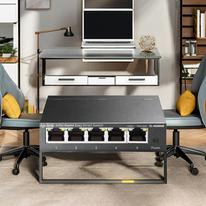 FCC-zertifizierter 100-Mbit/s-SFP-Glasfaser anschluss Desktop-Ethernet-Switch POE-VLAN-QOS-Funktionen-Stapelbare Netzwerk-Connector-Netzwerk-Switches