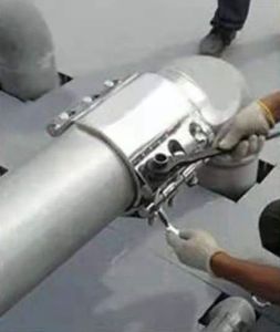 新型设计管道不间断工作漏水修补钳无法兰SS316L管道修补夹用于pvc - Product Image 4