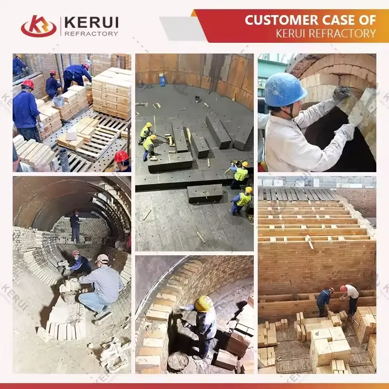KERUI More Than 1800 Degree Refractory Bricks Comply With National Standards High Alumina Bricks
